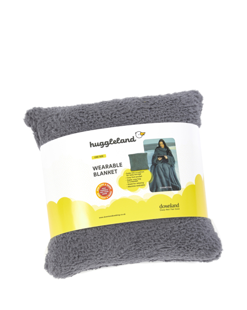 Huggleland Cosy Fleece Wearable Blanket Charcoal - Huggleland - Size: EACH - image 1