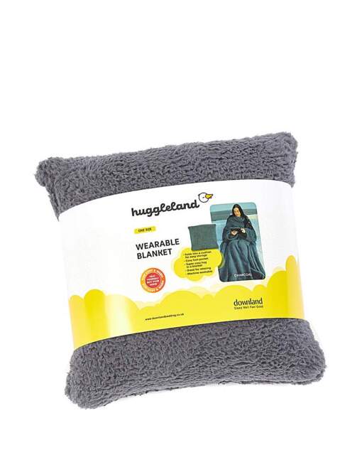 Huggleland Cosy Fleece Wearable Blanket Charcoal - Huggleland - Size: EACH - image 1