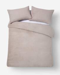 Cosy Cuddle Fleece Duvet Set Grey - JD Williams - Size: DOUBLE - thumbnail 3
