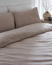 Cosy Cuddle Fleece Duvet Set Grey - JD Williams - Size: DOUBLE - thumbnail 4