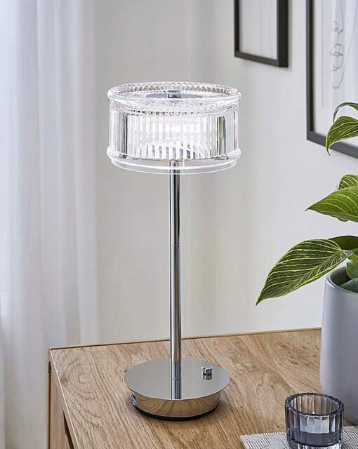 Nova Wireless Rechargeable Table Lamp Clear - JD Williams - image 1