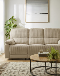 Harlow 3 Seater Recliner Sofa Cream - JD Williams - thumbnail 1