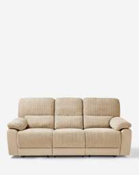 Harlow 3 Seater Recliner Sofa Cream - JD Williams - thumbnail 1