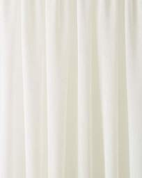 Tahiti Pom Pom Linen Look Voile Cream - Enhanced Living - Size: 145X137 - thumbnail 3