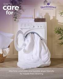 Slumberdown Like Down 10.5 Tog Duvet White - Slumberdown - Size: DOUBLE - thumbnail 4