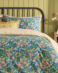 Furn. Emerie Duvet Cover Set Navy - furn. - Size: SINGLE - thumbnail 3