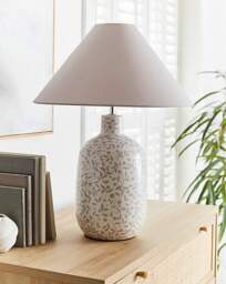 Mae Floral Ceramic Lamp Cream - Searchlight - thumbnail 2
