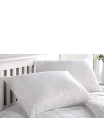 Hotel Quality Stripe Pack of 2 Pillows White - Hotel Collection - Size: PAIR - thumbnail 3