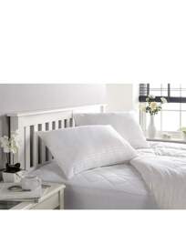 Hotel Quality Stripe Pack of 2 Pillows White - Hotel Collection - Size: PAIR - thumbnail 2
