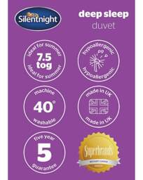 Silentnight Deep Sleep 7.5 Tog Duvet White - Silentnight - Size: KING - thumbnail 5
