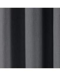 Sorbonne Eyelet Curtains Charcoal - Fusion - Size: 117 x 229cm - thumbnail 2