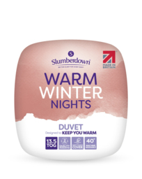 Slumberdown Winter Warm 13.5 Tog Duvet White - Slumberdown - Size: DOUBLE - thumbnail 1