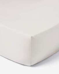 Hotel 300TC 30cm Fitted Sheet White - Hotel Collection - Size: KING - thumbnail 2