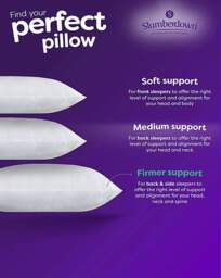 Slumberdown Super Support Pillows White - Slumberdown - Size: PAIR - thumbnail 5