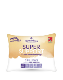 Slumberdown Super Support Pillows White - Slumberdown - Size: PAIR
