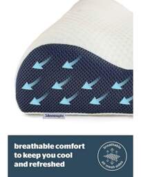 SN Therapy Contour Pillow White - Silentnight - thumbnail 3
