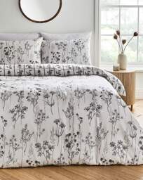 Georgie Floral Duvet Set Natural/Grey - JD Williams - Size: KING - thumbnail 4