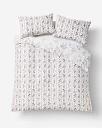 Georgie Floral Duvet Set Natural/Grey - JD Williams - Size: KING - thumbnail 5