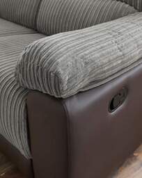 Harlow 3 Seater Recliner Sofa Charcoal - JD Williams - thumbnail 5