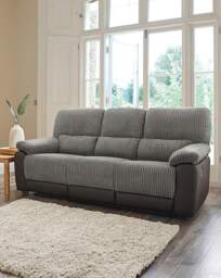 Harlow 3 Seater Recliner Sofa Charcoal - JD Williams - thumbnail 3