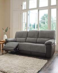 Harlow 3 Seater Recliner Sofa Charcoal - JD Williams - thumbnail 2