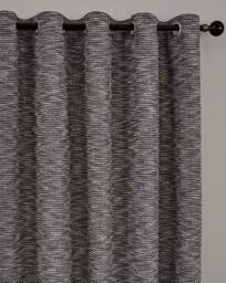 Talon Eyelet Curtains Blue - Curtina - Size: 229 x 183cm - thumbnail 3