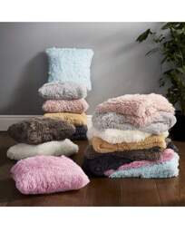 Shaggy Fleece Throw Cream - Catherine Lansfield - Size: 150X200 - thumbnail 2