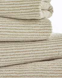 Weave Striped Cotton Towel Natural - Size: Bath Towel - thumbnail 3