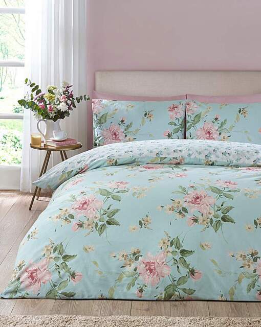Catherine Lanfield Avebury Duvet Set Duck EGG - Catherine Lansfield - Size: KING - image 1