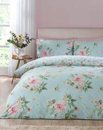 Catherine Lanfield Avebury Duvet Set Duck EGG - Catherine Lansfield - Size: KING - thumbnail 1