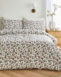 Amelie Floral Duvet Cover Set White - JD Williams - Size: SINGLE - thumbnail 1