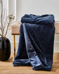Sparkle Fleece Throw Blue - Joanna Hope - Size: 130X160 - thumbnail 1