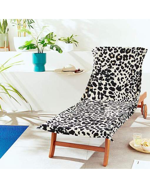 Catherine Lansfield Leopard Sun Lounger Natural - Catherine Lansfield - image 1