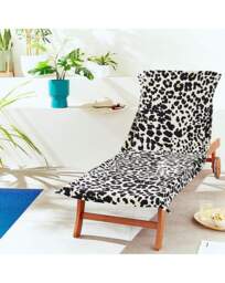 Catherine Lansfield Leopard Sun Lounger Natural - Catherine Lansfield - thumbnail 1