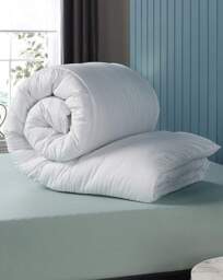 Downland Luxury Waffle 13.5 Tog Duvet White - Downland - Size: KING - thumbnail 5