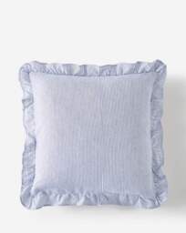 Julipa Estella Floral Ruffle Cushion Blue - Julipa - Size: 45X45 - thumbnail 2