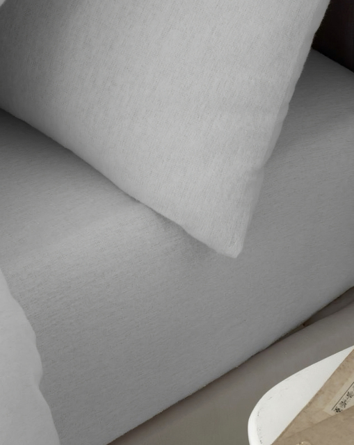 Catherine Lansfield Cotton Fitted Sheet Grey - Catherine Lansfield - Size: KING - image 1