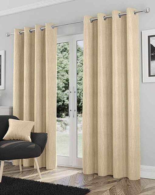 Goodwood Thermal Curtain Cream - Enhanced Living - Size: 117 x 137cm - image 1