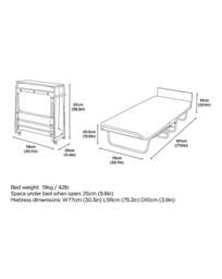 Jay-Be Single Fold Bed e-Pocket Mattress - Jay-Be - Size: SINGLE - thumbnail 5
