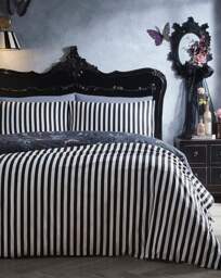 Fusion Bows Noir Duvet Cover Set Grey - Fusion - Size: SINGLE - thumbnail 4
