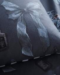 Fusion Bows Noir Duvet Cover Set Grey - Fusion - Size: SINGLE - thumbnail 3