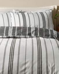 Catherine Lansfield Harbour Duvet Set Black - Catherine Lansfield - Size: KING - thumbnail 5