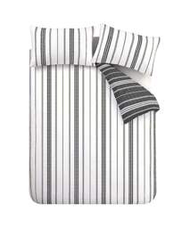 Catherine Lansfield Harbour Duvet Set Black - Catherine Lansfield - Size: KING - thumbnail 4