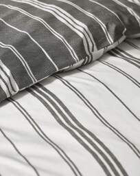 Catherine Lansfield Harbour Duvet Set Black - Catherine Lansfield - Size: KING - thumbnail 2