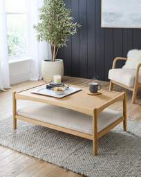 Fletcher Coffee Table Footstool Natural - JD Williams - thumbnail 2
