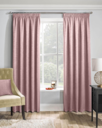 Matrix Pencil Pleat Thermal Curtain Blush - Enhanced Living - Size: 229 x 229cm - thumbnail 1