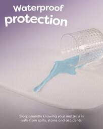 Slumberdown Mattress Protector White - Slumberdown - Size: DOUBLE - thumbnail 3