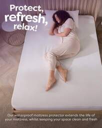 Slumberdown Mattress Protector White - Slumberdown - Size: DOUBLE - thumbnail 4