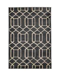 Newport Lattice Geometric Rug Charcoal - Homemaker - Size: 80X150 - thumbnail 2