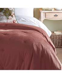 Appletree Austell Velvet Bedspread Pink - Appletree - thumbnail 2